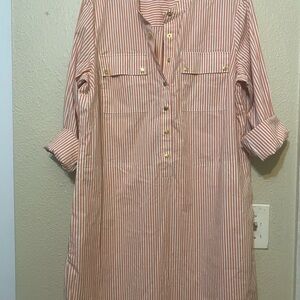 Michael Kors Orange Striped Dress
